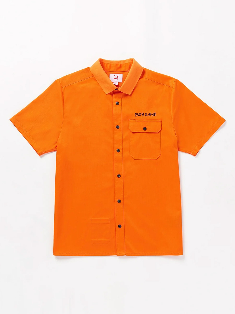 TT FA 유스케 포켓 셔츠(오렌지) VU241SI003
